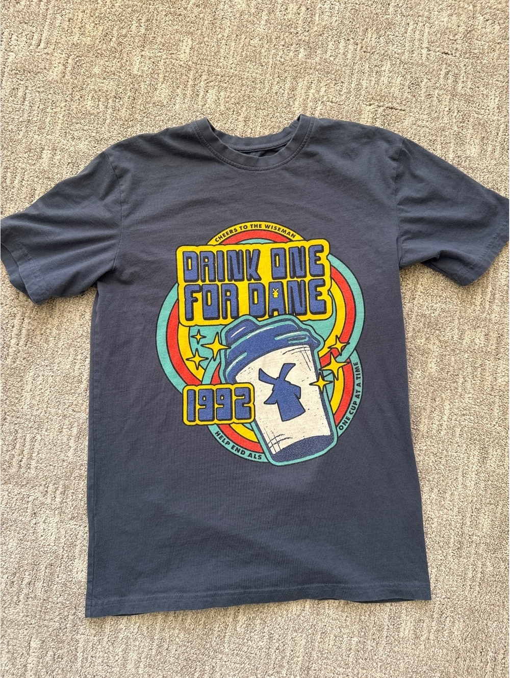 Dunck Bros Drink One For Dave 1992 Graphic T-Shirt s